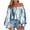 White, variant on JINMGG Fall Long Sleeve Shirts for Women, Womens Summer Fall Tops 2024 Women's Summer Casual Printing Long Sleeve Off-The-Shoulder Tops Loose Blouses
