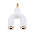 thumbnail image 3 of Y Splitter .5mm Male to 2 Port 3.5mm Female White, 3 of 7
