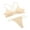 Beige, variant on Mrat Plus Size Bras for Women Lace Beauty Back Solid Front Snap Bralettes for Women with Support Plus Size Bras for Women Strap Wrap Plus Size Bra Underwear Black M