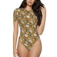 thumbnail image 2 of Picia Forest Animal Womens One Piece Swimsuits Modest Tummy Control Bathing Suits Lace Up Slimming Swim Suit-Small, 2 of 9