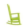 thumbnail image 5 of WestinTrends Malibu Classic 3 Piece Outdoor Rocking Chairs Set, All Weather Poly Lumber Adirondack Rocker Bistro Set Patio Deck Porch Chairs Set of 2 with Side Table, Lime, 5 of 7