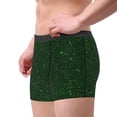 thumbnail image 2 of Balery Emerald Green Sparkling Calzoncillos bóxer para hombre, ropa interior de algodón suave y transpirable con cinturilla de nailon-XX-Large, 2 of 5