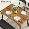thumbnail image 4 of Kitchen Dining Table Set, Kitchen Table with Upholstered Bench & 2 Chairs, Perfect for Small Apartments, Breakfast Nooks, 4 of 8
