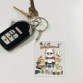 thumbnail image 4 of Welcome Manx Back to School Vintage Retro Acrylic Keychain Cat Lover Kitten Owner Gifts Collar Charm Tag Keyring - 02012, 4 of 5