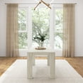 thumbnail image 4 of Plank+Beam 60" Modern Dining Table for 4, Solid Wood Rectangular Kitchen Table, White Wirebrush, 4 of 8
