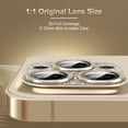 thumbnail image 5 of for iPhone 14 Pro/iPhone 14 Pro Max Camera Lens Protector, [4TH Gen New Bling Design] Glitter Shiny Diamond Metal Ring Tempered Glass Back Camera Screen Protector Lens Cover, 5 of 5