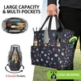 thumbnail image 2 of Garden Tool Bag,Pioneer Flower Floral Print Pattern Garden Tool Organizer,Garden Gifts,Waterproof Multi-Pocket Garden Tool Storage 11.8x5.5x11.4 Inch(Tools NOT Included), 2 of 6