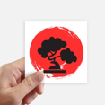 thumbnail image 1 of Brush Japan Pattern Sticker Square Waterproof Stickers Wallpaper Car Decal, 1 of 1