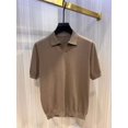 thumbnail image 4 of Camisa de punto de manga corta con solapa sin botones y manga corta para hombre de alta gama Zz de primavera y verano, 4 of 4