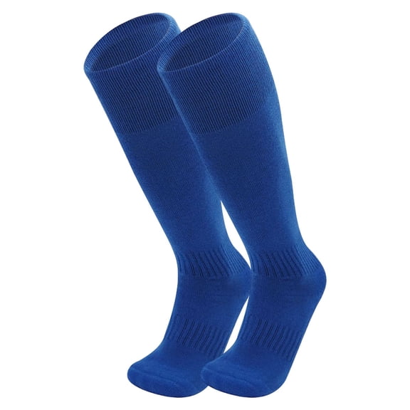 Boys Solid Color Football Socks Long Tube Knee High Socks Athletic Sport Socks for Soccer Training and Daily Wear