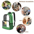 thumbnail image 5 of ZIATUBLES Heavy Duty Clear Backpack, Skateboarding Lion Print Fabric & PVC Transparent Bag with Reinforced Strap, Large Capacity See Through Backpack for School Work Security Travel, 5 of 7