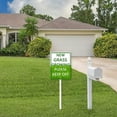 thumbnail image 4 of Eveokoki New Grass Growing Keep Off Yard Sign with Stakes 4.6x6Inches, Sturdy Aluminum Yard Signs Rust Free, Keep Off The Grass Yard Sign, Stay Off Grass Signs, Easy to Install, 4 of 6