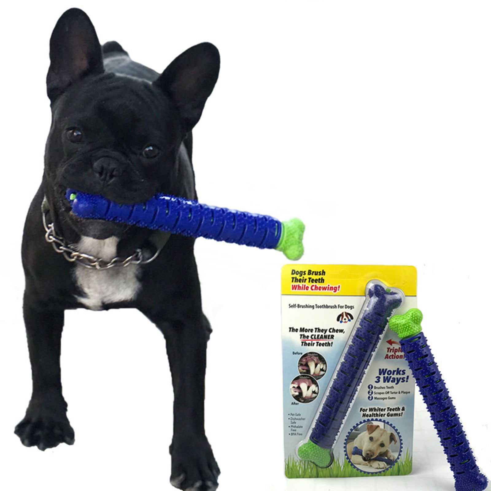 9.65 Inch Chew Toy for Dog, 2025 New Toothbrush Stick Toys for Aggressive Chewers Interactive Toy Treats Tough Toys to Keep Them Busy Chew Toys for Small Dogs, Toothbrush Stick
