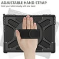 thumbnail image 5 of XYX Case for 13 inch Microsoft Surface Pro 11/Surface Pro 10/Surface Pro 9, 360 Rotating Heavy Duty Shockproof Cover with Kickstand and Hand Strap (Black), 5 of 7