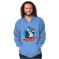 thumbnail image 5 of Vintage Cartoon All American Dad Bod Zip Hoodie Sweatshirt Men Brisco Brands 4X, 5 of 6