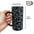thumbnail image 4 of Tall Coffee Mugs, 13 oz Ceramic Cat Mug, Microwave & Dishwasher Safe, Black, 4 of 4