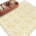 thumbnail image 2 of 8x10 Washable Area Rug, Yellow Non-Slip Extra Large Rectangle Rug for Living Room Bedroom, Cycling Pattern Indoor Floor Mat for Home Decor, 2 of 9