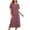 Red, variant on Jane Wardrobe Women’S Round Neck Short Sleeve Knit Midi Dress, Back Split Loose Fit Casual Nightgown, Soft Polyester Summer Home Wear Sleepwear Loungewear, 1 Piece, Sizes S Through XXL