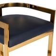 thumbnail image 4 of Gold and Black Faux Leather Counter Stool, 4 of 6