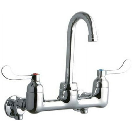 Elkay Lk940gn04t4s 8" Centerset Wall Mount Service Sink Faucet - Chrome