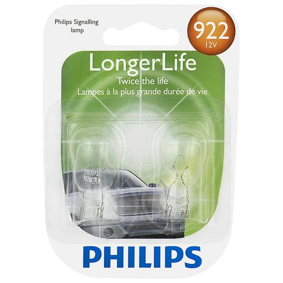 Philips Longerlife Miniature 922Ll, Clear, Push Type, Always Change In Pairs!