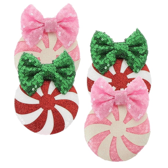 UPOUART 2 Pares Accesorios Para Navideños Con De Y En Tela Y Metal