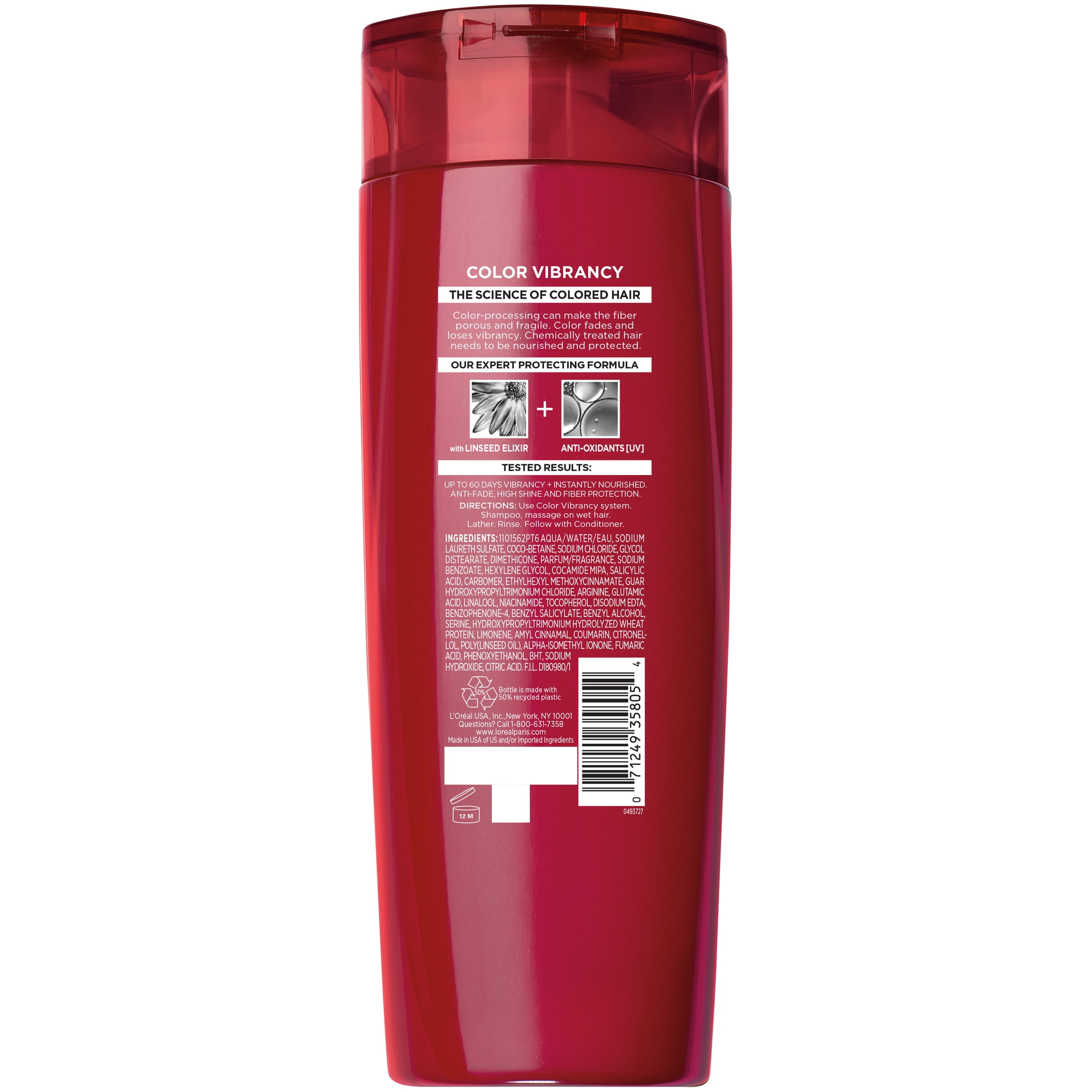 L'Oreal Paris Elvive Color Vibrancy Protecting Shampoo, 20 fl. oz.