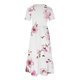 thumbnail image 4 of Puntoco Vestido Midi De Moda Para Mujer Vestido Con Cuello Redondo Y Manga Corta Con Doble Bolsillo Y Estampado De Flores Color L,Regalos Para Mujer Joven, 4 of 5