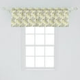 thumbnail image 2 of Ambesonne Floral Valance Pack of 2, Vivid Spring Blossoms Art, 54"X18", Pastel Yellow Dimgray, 2 of 4