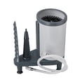 thumbnail image 2 of koolsoo Glass Rinser 360 degree Nylon Brush Kitchen Sink Attachment for Household Cafe Bar White, 2 of 9