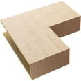 thumbnail image 6 of 9"W x 36"D x 36"H Thin Chapel Hill Rough Cedar Woodgrain TimberThane Corbel, Primed Tan, 6 of 6