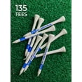 thumbnail image 3 of Pride Professional Tee System (PTS) 3 1/4" Wood Golf Tees – Color-Coded Lengths for Driver, Hybrid & Iron – 135 Count, 3 of 9