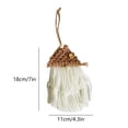 thumbnail image 3 of Xihbxyly Colgante de Pared Navideño Bohemio, Colgante de Papá Noel Tejido a Mano En Macramé con Borlas de Cuentas de Madera, Acogedora Decoración Invernal, Versátil para Puertas y Ventanas, Ideal par, 3 of 6