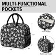 thumbnail image 6 of Womens Pioneer Flower Floral Print Pattern Lunch Box for Work,Insulated Lunch Bag for Women,Loncheras Para Mujer,Leakproof Adult Lunch Bag for Work,Beach,Travel,Picnic,Camping, 6 of 7