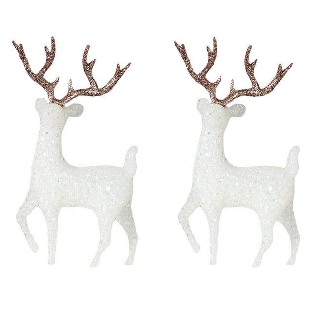 MasteelfCA 2pcs Cake Topper Deer Cake Topper Plastic Cake Topper Birthday Cake Ornament