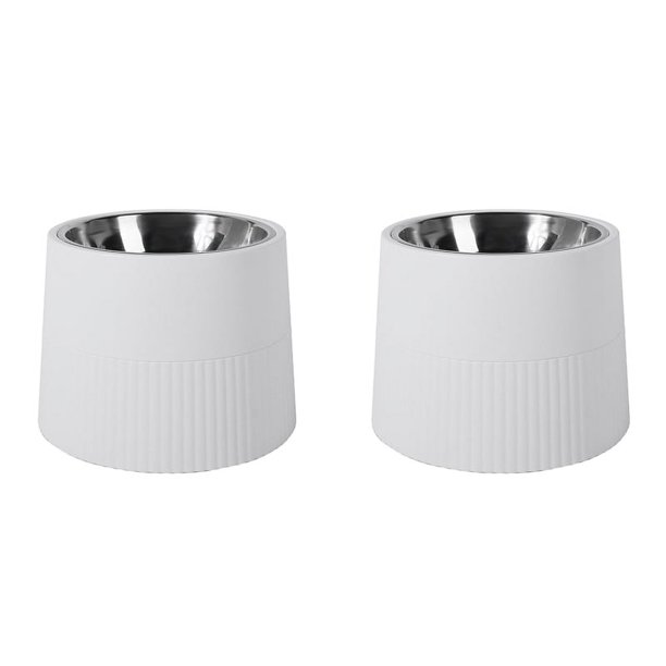 2X Cuenco Elevado para Perros, Comedero Elevado para Perros con Cuenco ExtraíBle de Acero Inoxidable para Comida y Agua, Antideslizante para Perros