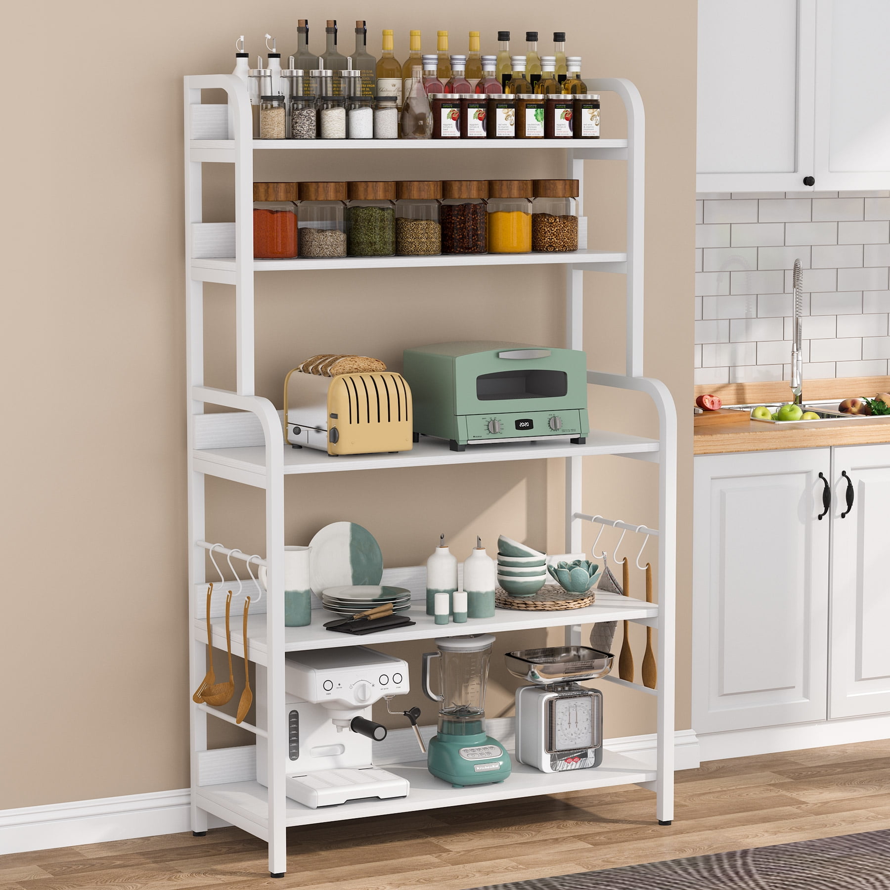 Stand Baker Oven 5-Tier Kitchen Workstation Rack Shelves Storage Organizer 