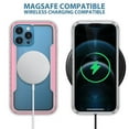 thumbnail image 3 of Dteck Transparent Back Case for iPhone 15 Pro Max,Magnetic Metal Bumper Case Compatible with Mag-Safe Shockproof Rubber Clear PC Cover,Rosegold, 3 of 8