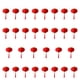 thumbnail image 5 of Mini linternas chinas rojas, linternas colgantes con decoración de Año Nuevo chino flocadas 30 piezas, 5 of 9