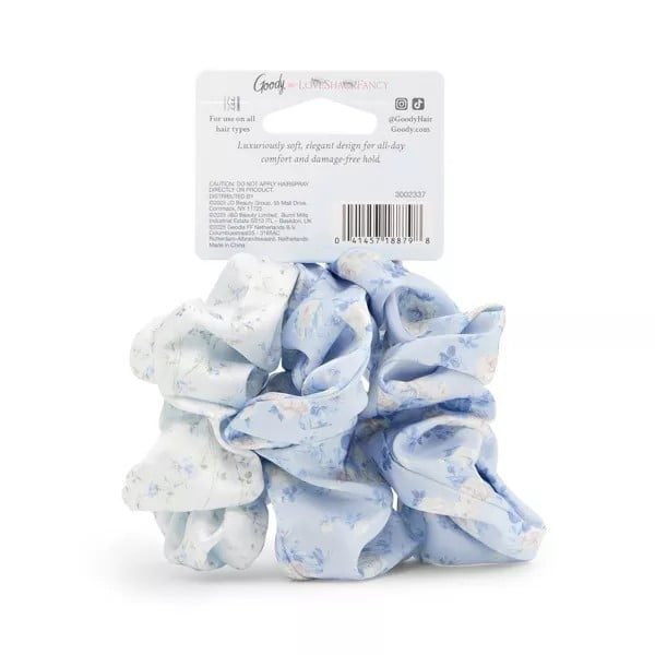 Goody x LoveShackFancy Large Satin Scrunchies - Everblooming  display picture 1