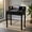 Black, variant on Demi Bonn Removable Floating Organizer 2-Tier Mission Computer Vanity Desk, Small Home Office Desk Study Writing Table, Black