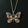 thumbnail image 6 of Jewelry Personality Vintage Multicolor Butterfly Necklace for Women Jewelry Gifts Necklaces for Women Alloy Blue, 6 of 6