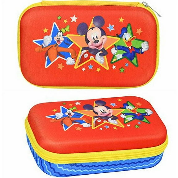 Licensed Mickey Mouse EVA Pencil Case, Red, 1 Count