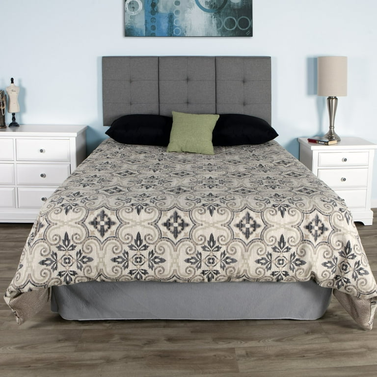 Perreault upholstered queen panel headboard deals