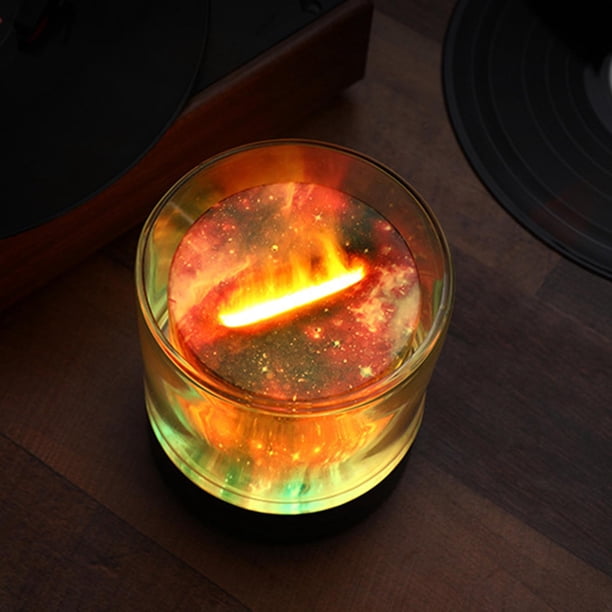 Humidificador de aire BLESIY difusor de llama colorida silencioso para escritorio