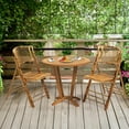thumbnail image 3 of PetFurnishn Bamboo Folding Chair, Foldable Dining Wood Chairs Comfortable Seat for Outdoor & Indoor, Patio, Porch, Wedding, Party, Event-1, 3 of 10