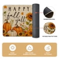 thumbnail image 4 of Sm:)e Pumpkin Scarecrow Sunflower Linen Fall Kitchen Rugs and Mats, 17x29Inch and 17x47 Inch, Non Slip Mat for Porch Patio Hallway, 4 of 6