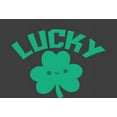 thumbnail image 2 of St. Patrick's Lucky Clover Charcoal Men's Crew Neck Short Sleeve Tee-XXL, 2 of 2