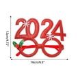 thumbnail image 2 of Hariumiu Party Prop Glasses 6pcs 2024 New Year Eyeglasses Comfortable Creative Graduation Number Sunglasses for Celebration Party Festive Christmas Glasses, 2 of 8