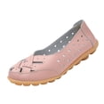 thumbnail image 2 of Orthopedic Loafers in Breathable Leather,Womens Casual Soft Sole Hollow Slip on Walking Shoes,Closed Toe Flat Boat Shoes, 36, 2 of 7